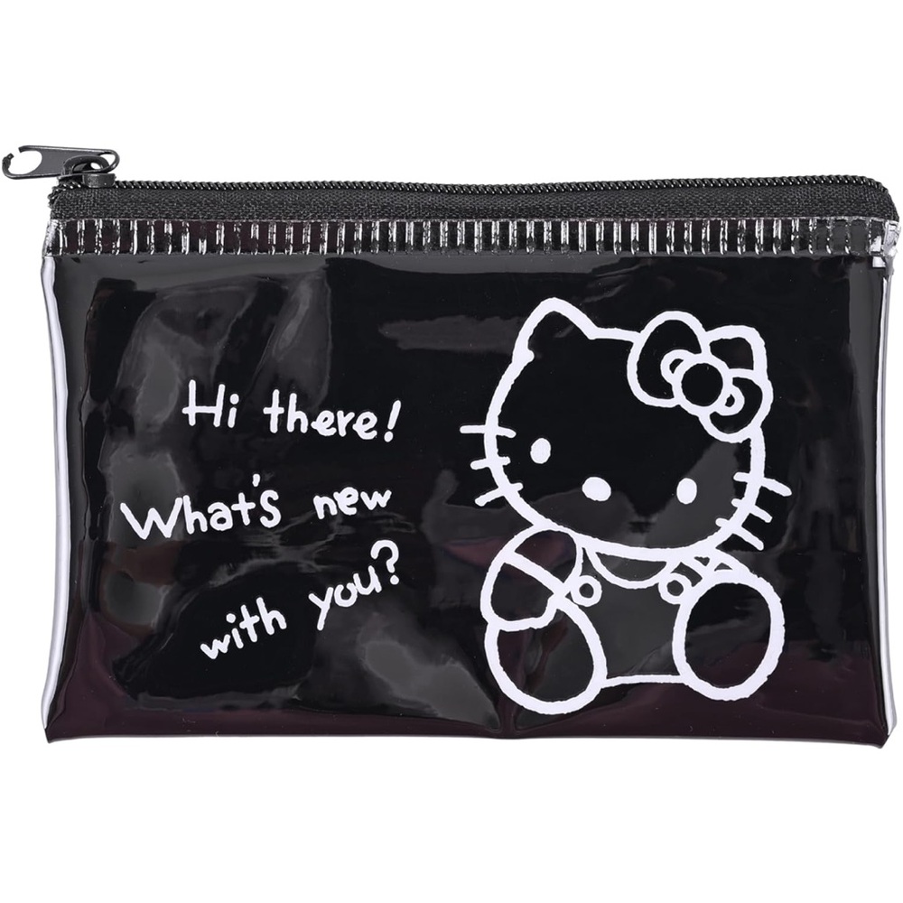 Hello Kitty 50th Anniversary Black and White Zipper Pouch